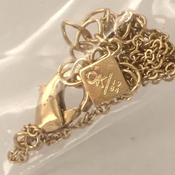 Grace + OK 1984 "Best Friends" Cat Lover Necklace & Cat Collar Charm Set Gold - Picture 7 of 7